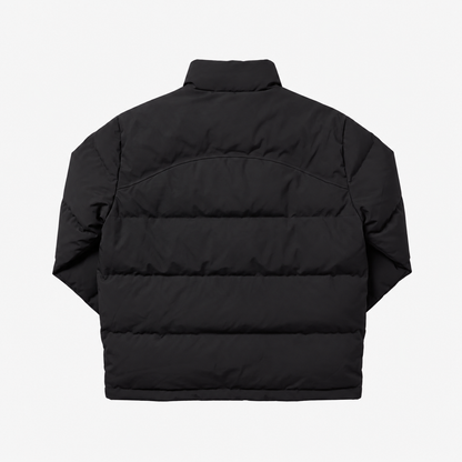Water Reactive Cheetah Puffer - Black