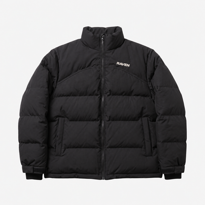 Water Reactive Cheetah Puffer - Black