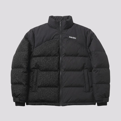 Water Reactive Cheetah Puffer - Black