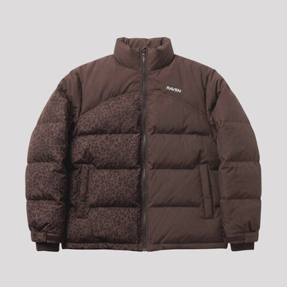 Water Reactive Cheetah Puffer - Brown