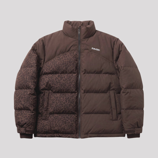 Water Reactive Cheetah Puffer - Brown